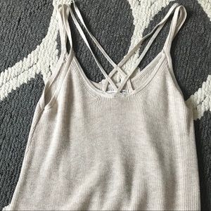 American Eagle Knit Strappy Tank Top